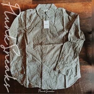 Aime Leon Dore Paisley Embroidered Button Down • Spring 2024 • Large • Beige